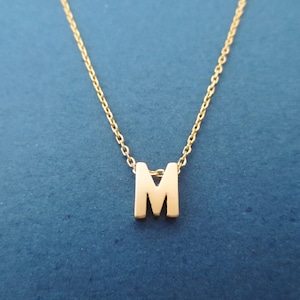 Personalized necklace Initial necklace Letter necklace Alphabet necklace Capital letter necklace Upper case letter necklace Gift for her image 1