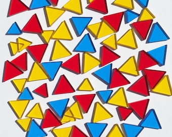 Colorful Acrylic Plexiglass Project Triangles - Made in and Shipped from the USA