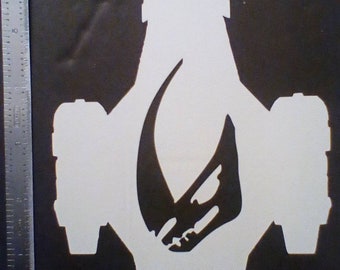 Mandalorianische Rasiermesser-Vinyl-Aufkleber - Hergestellt und Versand aus den USA