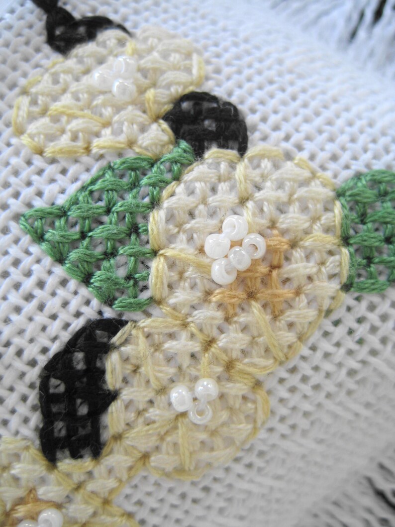 Personalized Cross Stitch Ring Bearer Pillow Hand Made Etsy