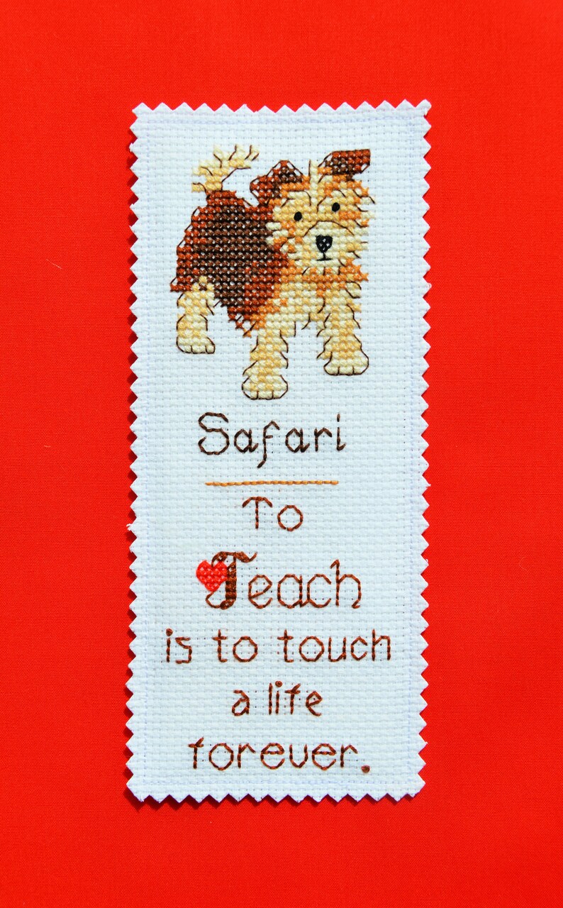 Cross Stitch Bookmark Custom Design Personalized Embroidered Etsy