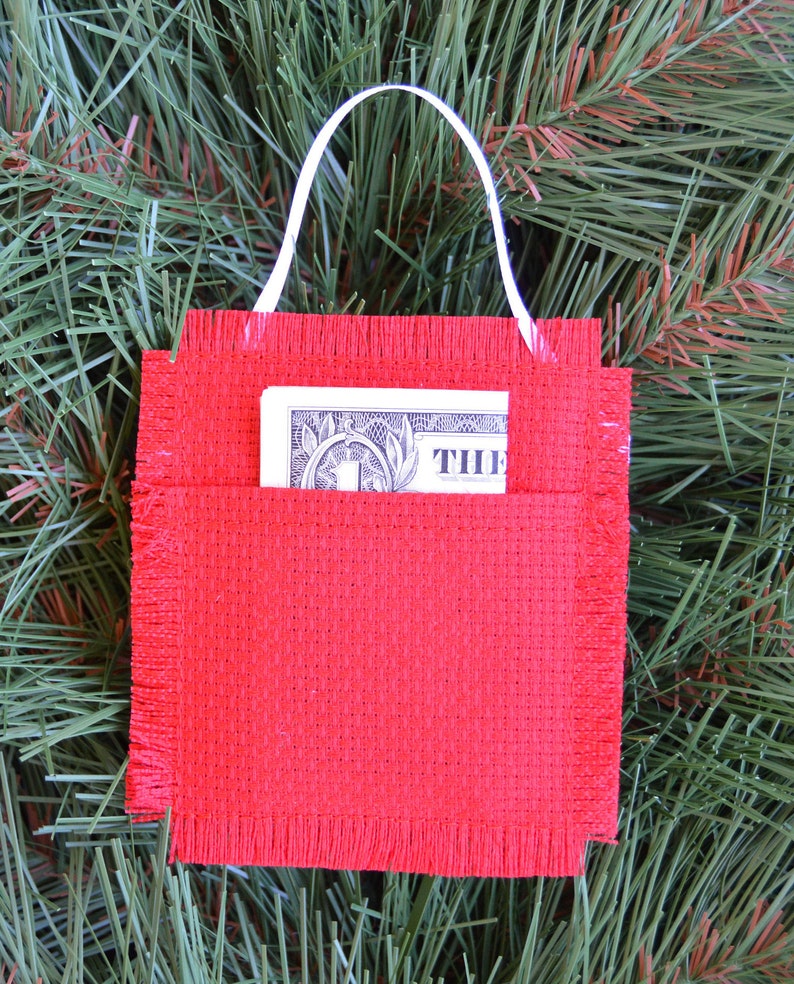 Gift Card or Money Holder Handmade Christmas Cross Stitch Etsy