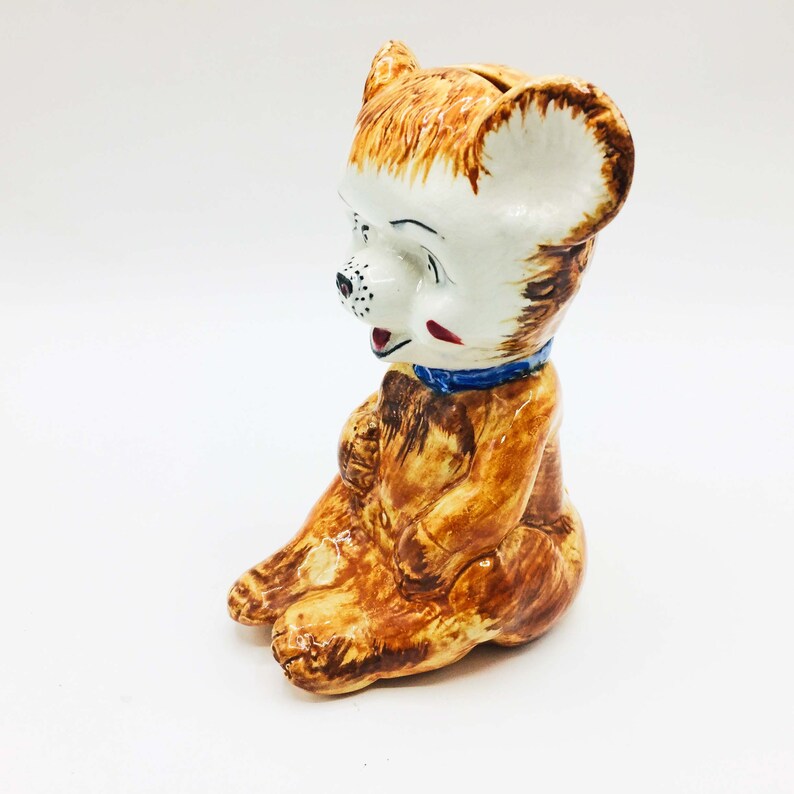 1950s 1960s Large Ceramic Bear Money Coin Box / Piggy Bank. Etsy