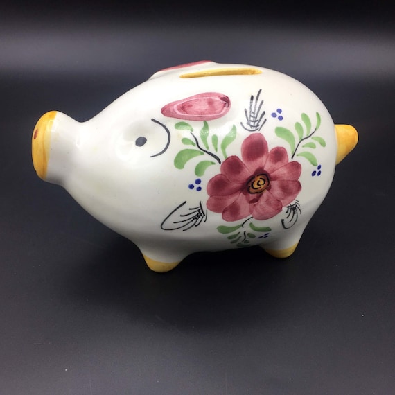Studio Pottery Piggy Bank Stoneware Collectible