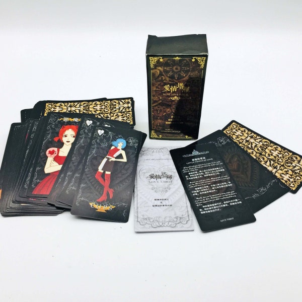 Mini Love Tarot Cards. Relationship / Divination Chinese Cards. Self Help Reading Deck. Oracle Life Affirmation Readings