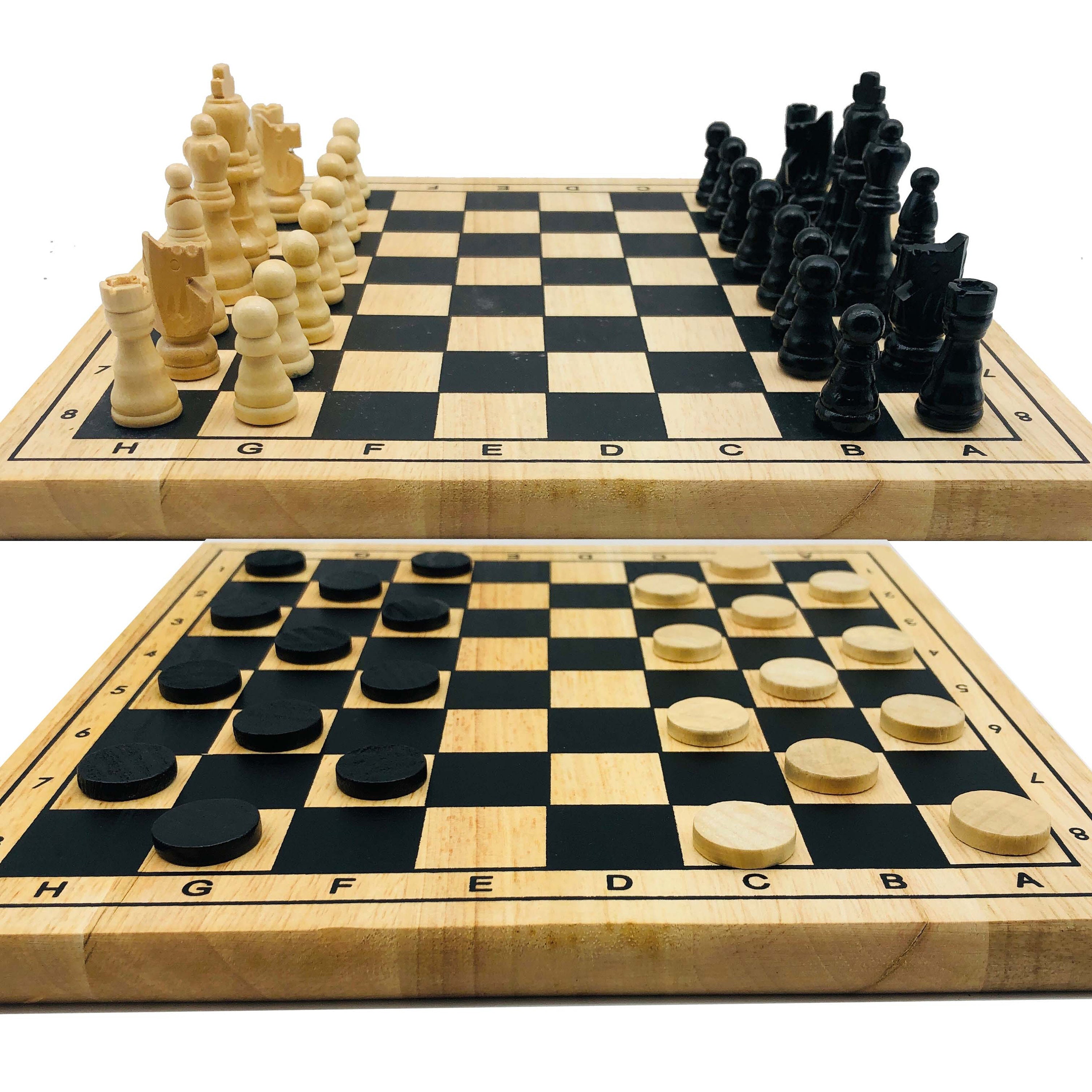 20 Large Olivewood & Wengue Inlaid Wooden Chess Board with 2 Squares