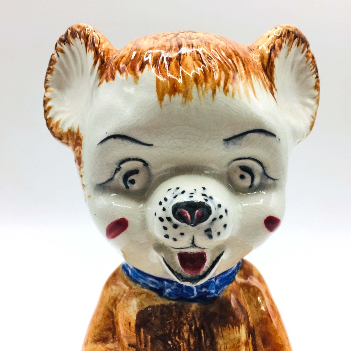 1950s 1960s Large Ceramic Bear Money Coin Box / Piggy Bank. Etsy