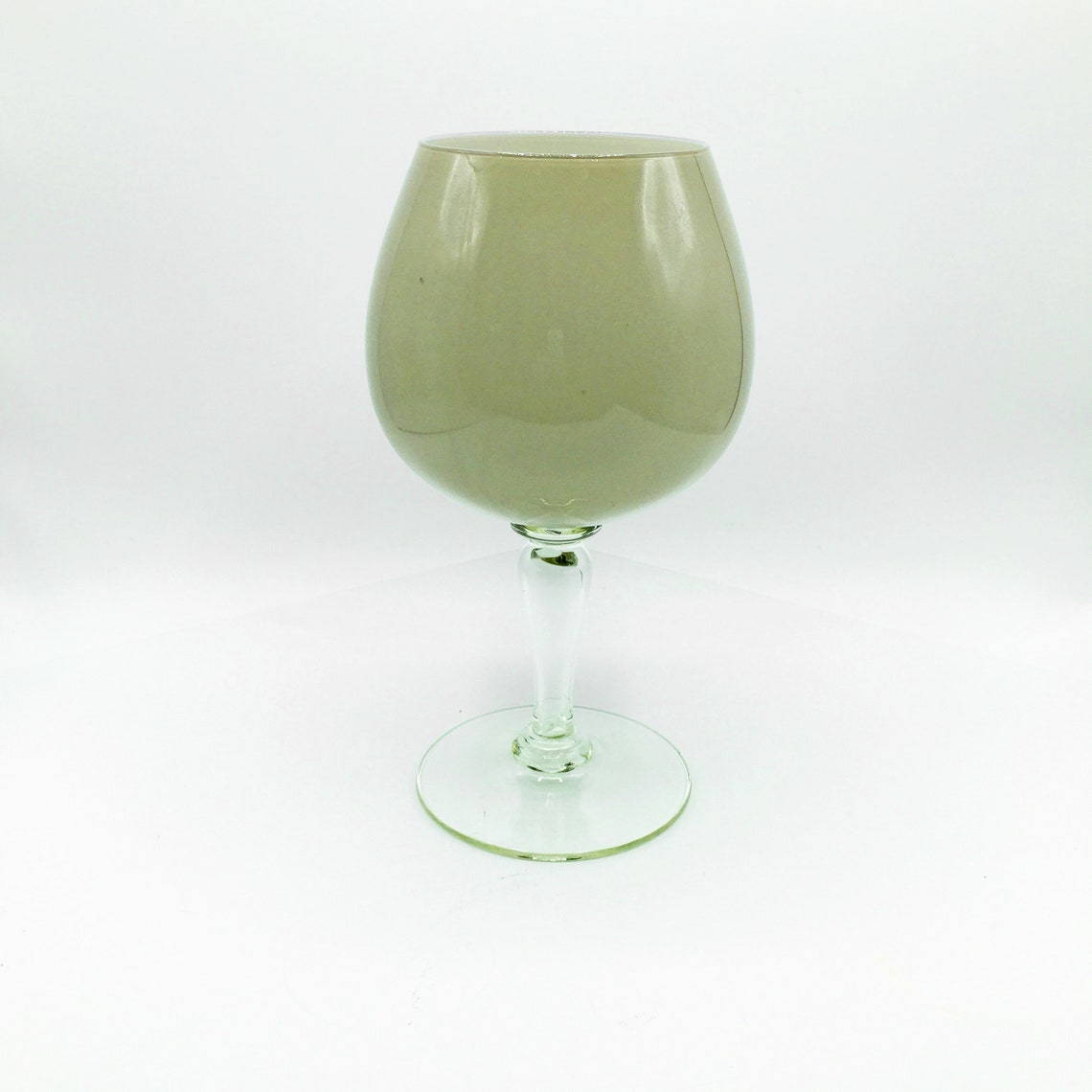 Vintage Oversize Brandy Cognac Snifter Vase 10.75 Grey Etsy