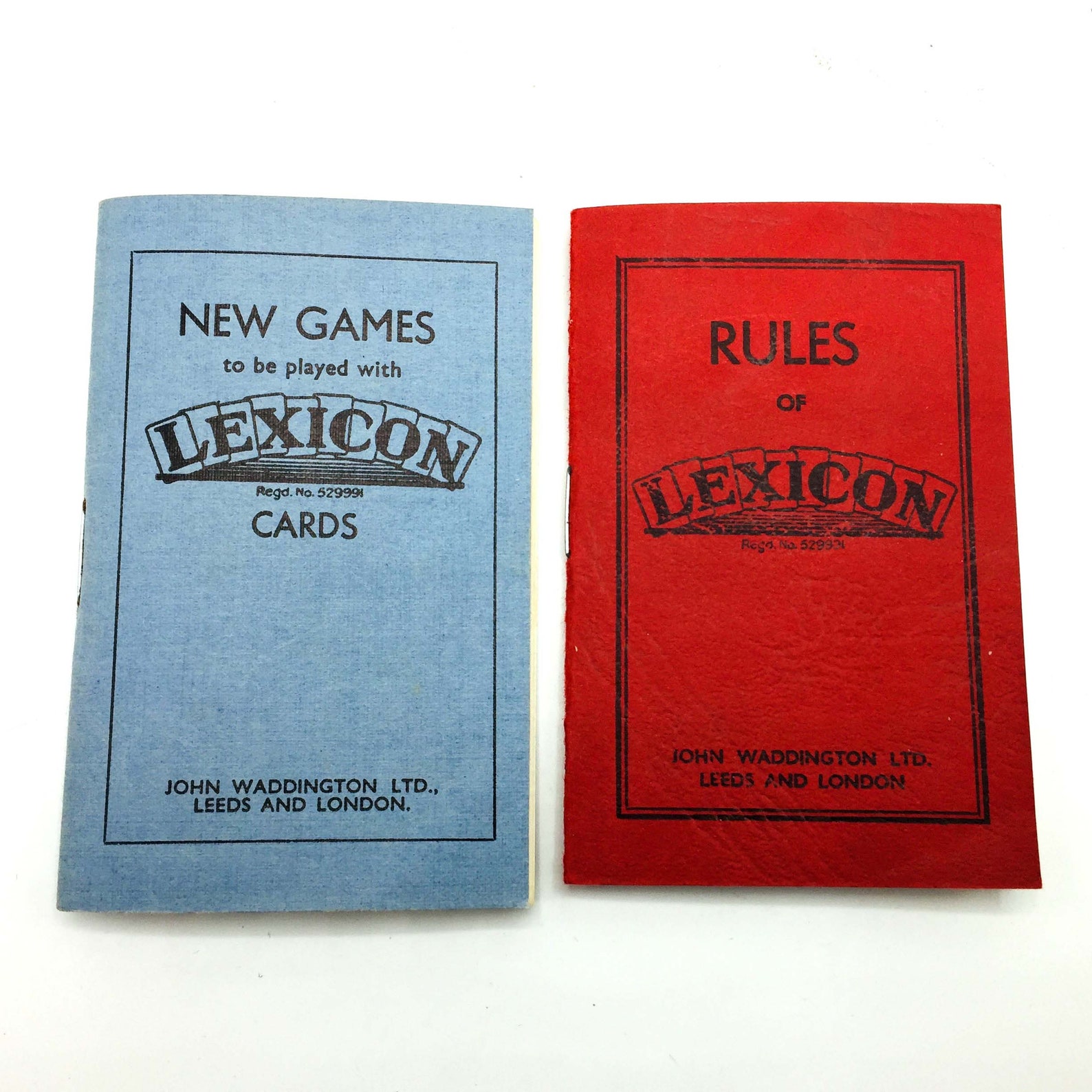 Vintage Lexicon Waddington's Pack Word Game Playing Cards. Etsy