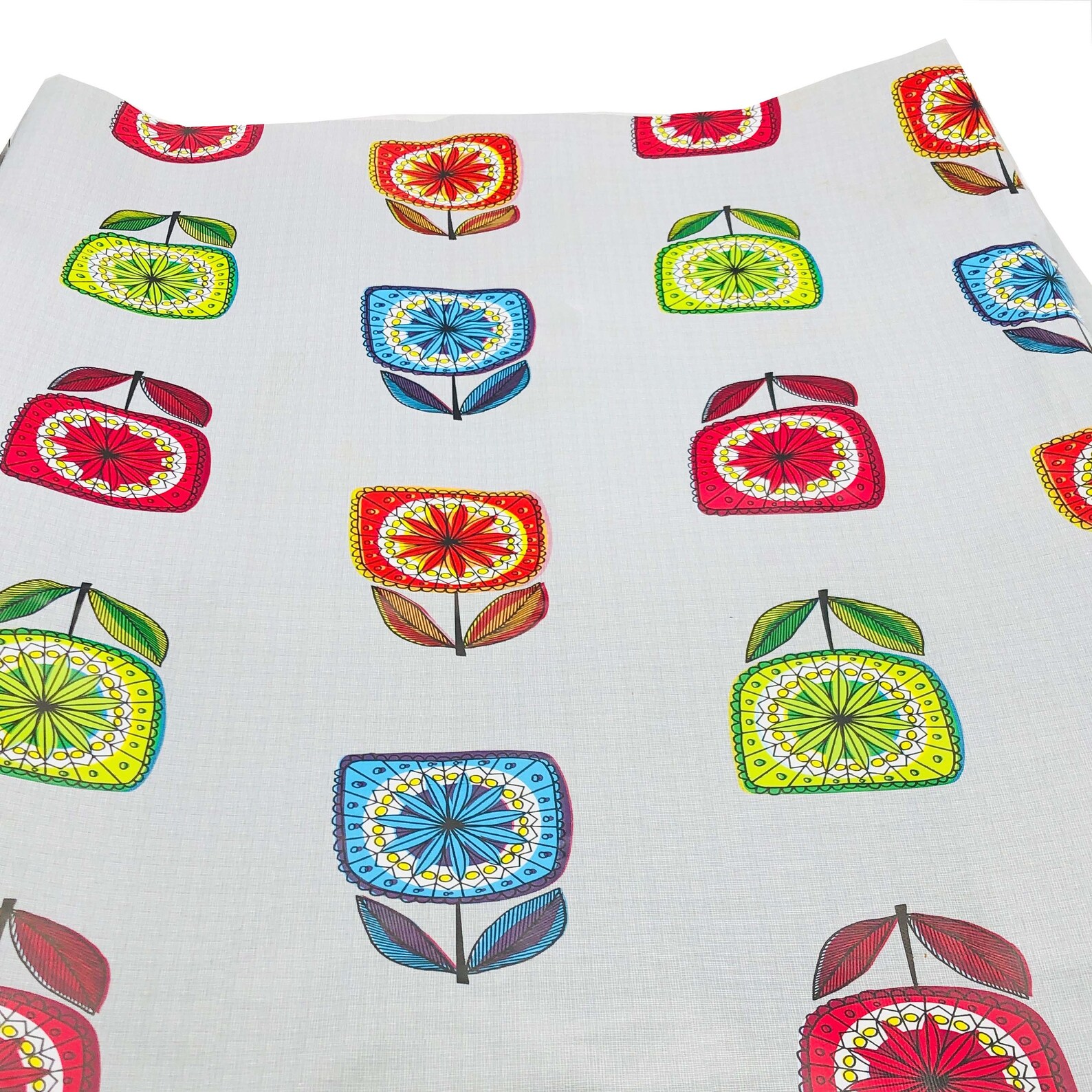 Retro Vinyl Fabric. 2m X 1.37m Atomic Abstract Flower MCM Etsy UK