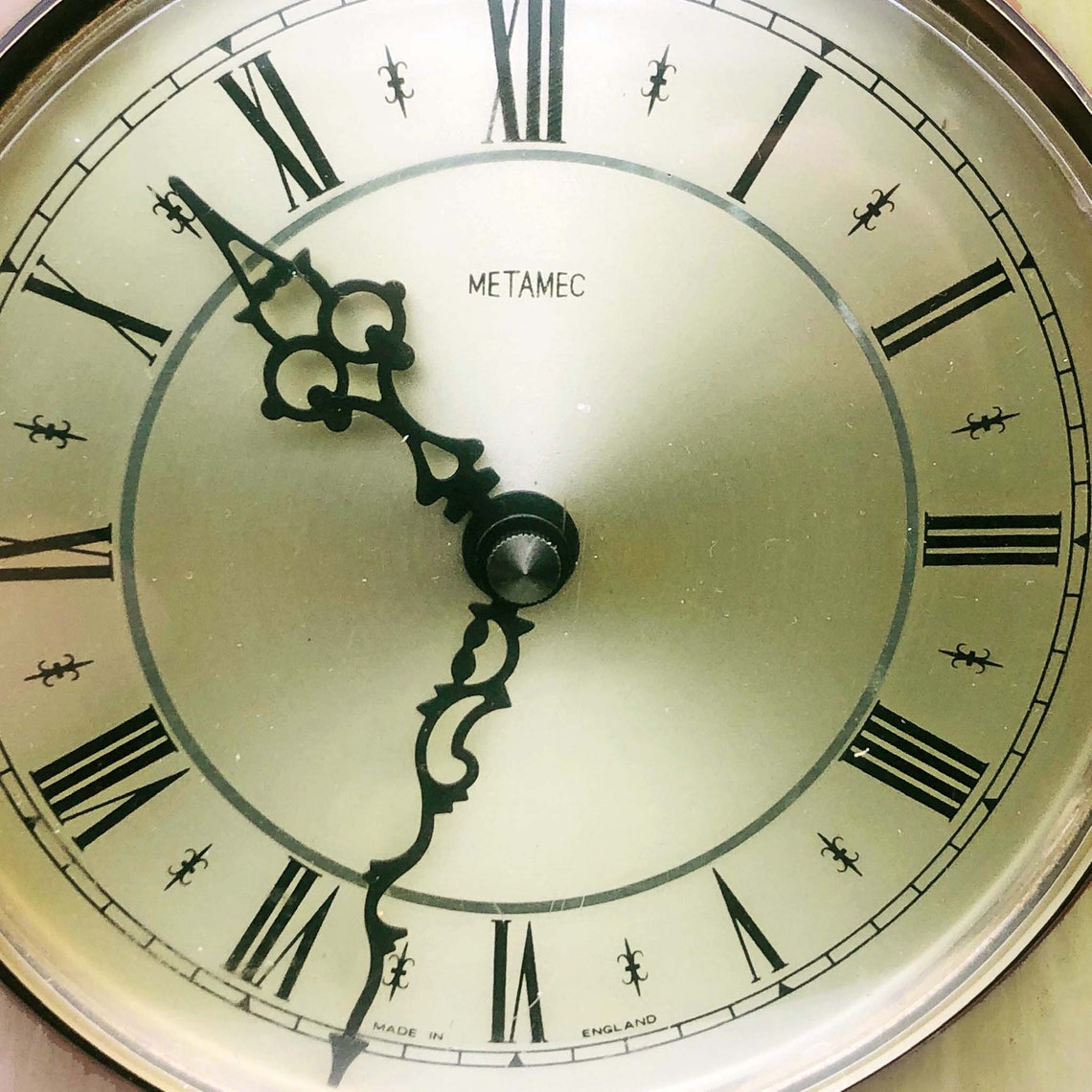 Metamec Atomic Mantel Clock. MCM Desktop Vintage Quartz Clock. Etsy