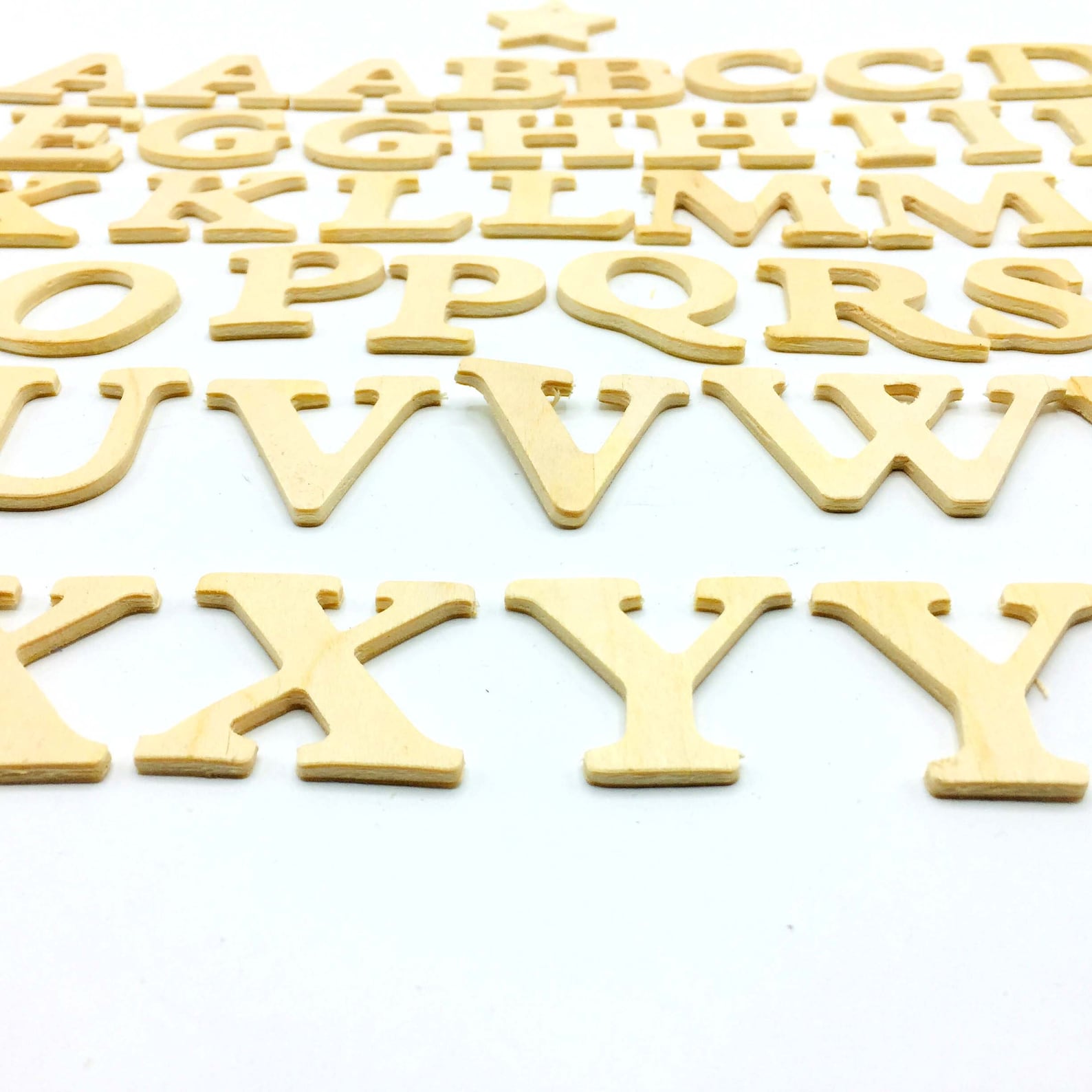 Plywood Laser Cut Alphabet Letters. A Z Word 3D Spelling Etsy UK