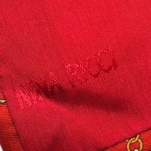 Vintage Nina Ricci Gentleman's Neck Tie. Equestrian Horse Motif 100% Pure Silk. French Designer Neckwear Luxury Brand , Hand Made in France image 5
