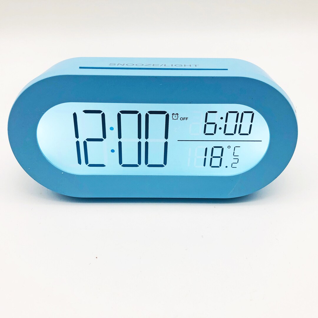 Retro Alarm Clock. Illuminated Digital LED Display. Space Age Etsy