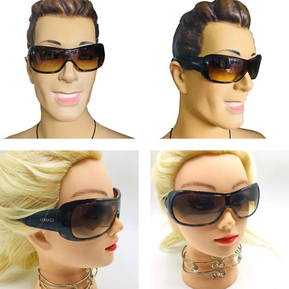 Unisex VERSACE Sunglasses. Mod 4098. Handmade Acrylic Faux Tortoiseshell  Frames & Case. Made in Italy. Retro Vintage Fashion Eyewear Glasses -   Canada