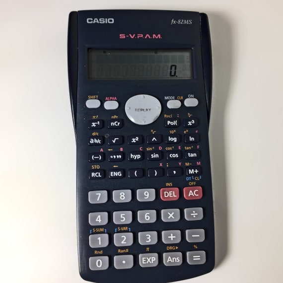 Vintage Scientific Calculator. Casio FX-82MS S-VPAM. Precision | Etsy
