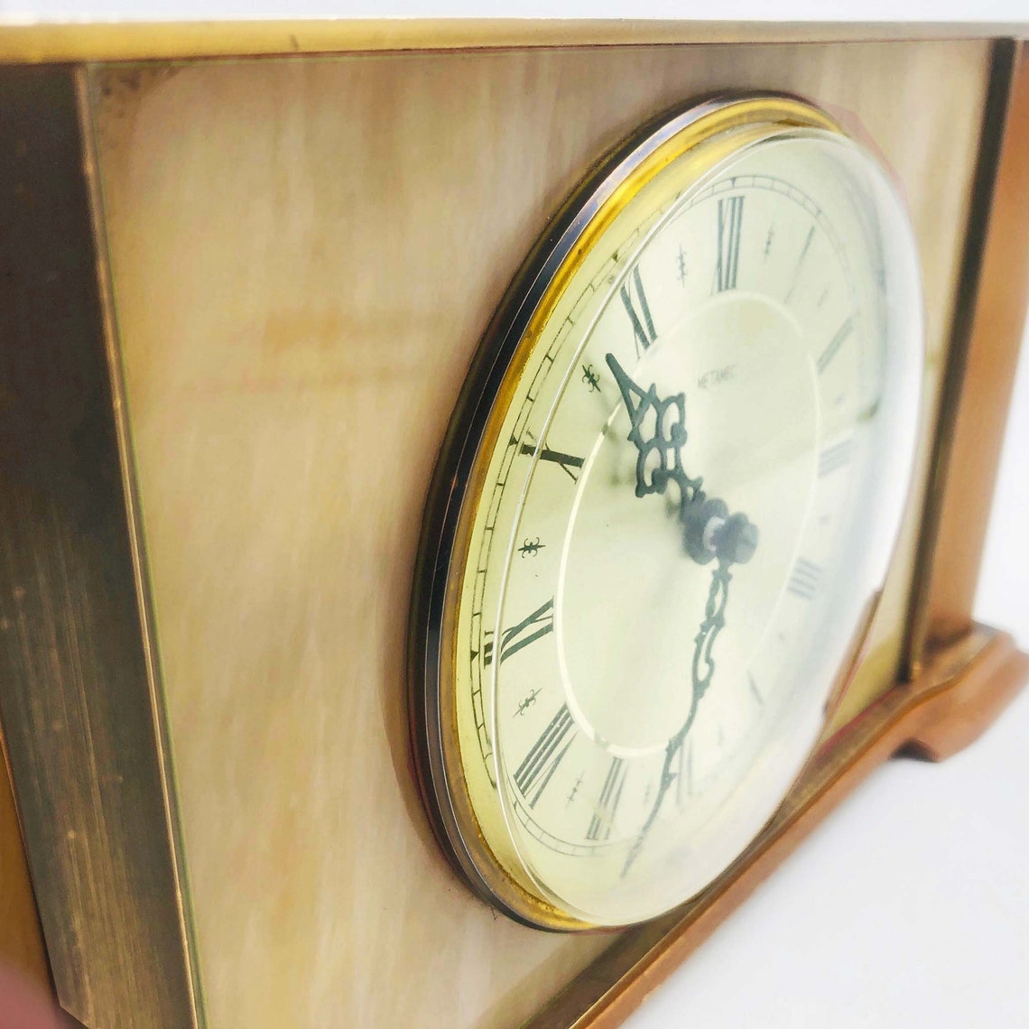 Metamec Atomic Mantel Clock. MCM Desktop Vintage Quartz Clock. Etsy