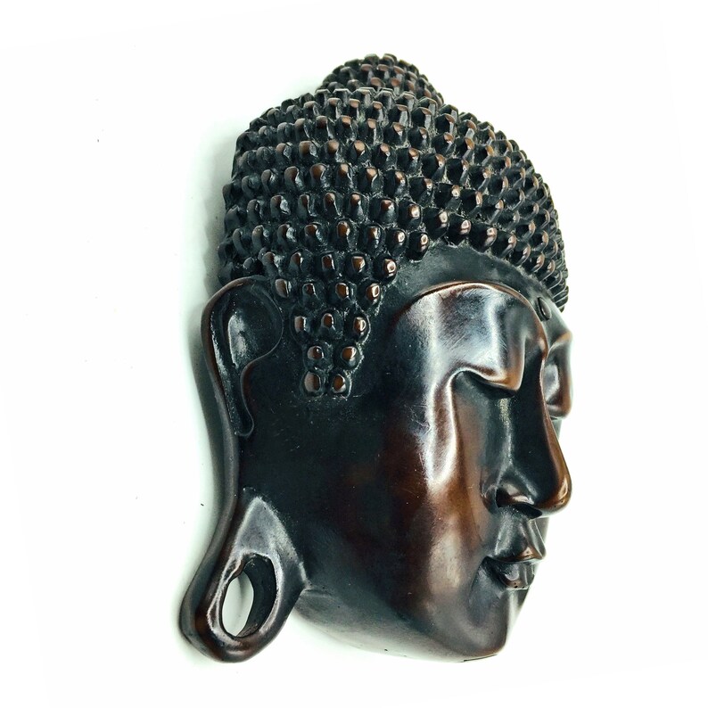 Resin Buddha Face Mask. Heavy Handmade & Crafted Spiritual Etsy