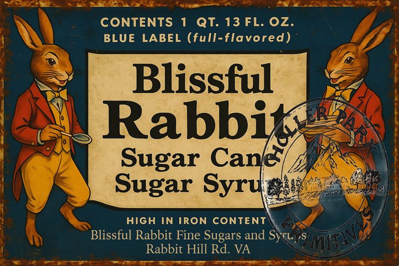 Inspirational Blissful Rabbit Sugar Image: Printable Antique Graphic ...