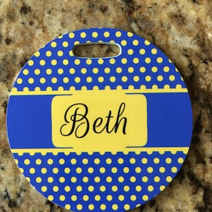 Customizable Luggage Bag Tag - Personalize with Your Photo or Text - Perfect for Travel, School, Diaper Bags, and More!