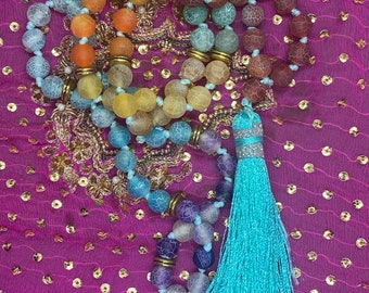 Chakra Meditation Beads with tassel