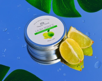 Vegan Organic Lime Solid Brush Cleanser
