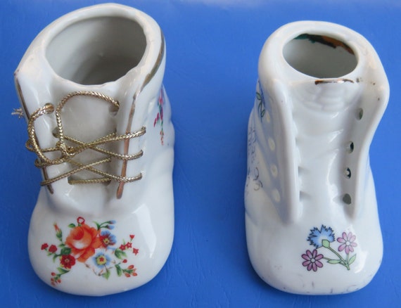 porcelain baby shoes