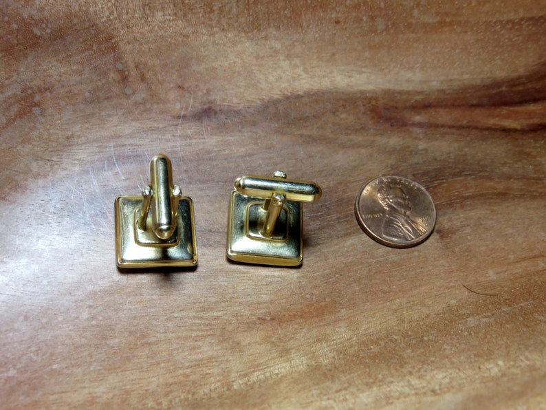 Vintage Signed Anson Intaglio Style Roman Spartan Trojan Cufflinks Cuff Links