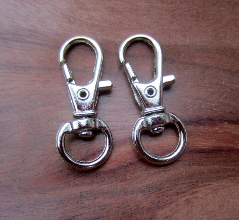 Swivel Clips for Lanyards or Key Chains Silver Color Etsy