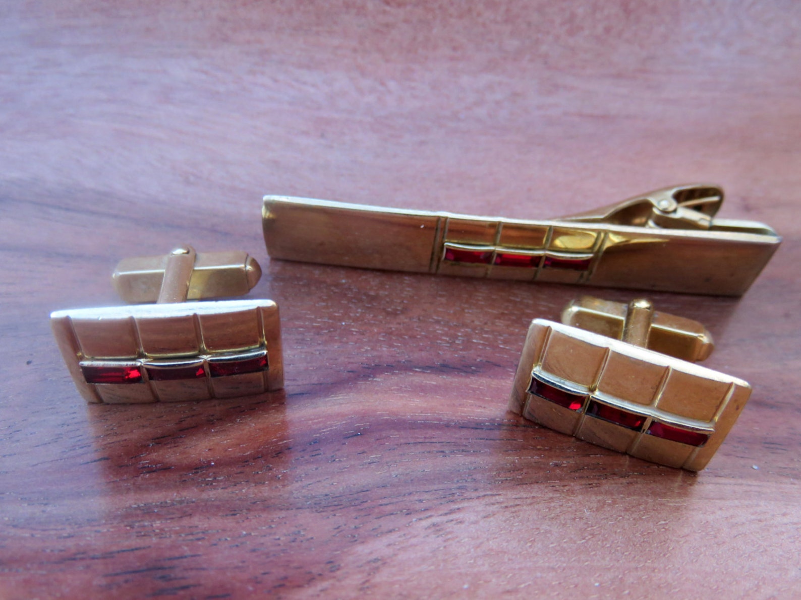Vintage Signed Anson Gold Filled Cufflinks Cuff Links and Tie - Etsy