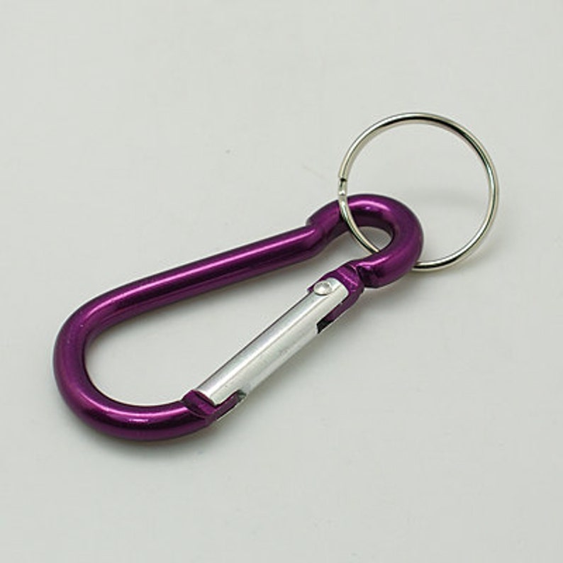 Large Carabiner Clips With Split Key Rings for Lanyards or Key Etsy
