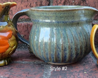 Vintage Pottery Farmhouse Rustic Cream or Pitcher Creamer Spout Farmhouse Decor Choice