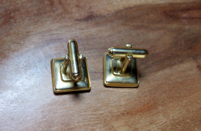 Vintage Signed Anson Intaglio Style Roman Spartan Trojan Cufflinks Cuff Links
