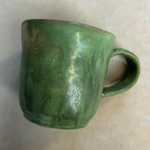 Earthy Green 9oz Ceramic Mug - handmade
