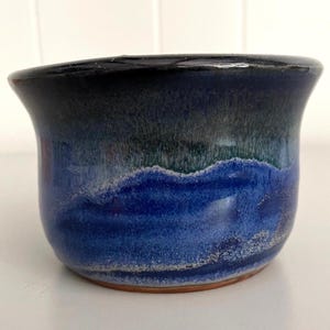 Handmade Blue Ceramic Planter