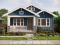 Tulip Cottage House Plans – Craftsman Bungalow with Garage – 3 Bedroom 2 Bath, 1224 SQFT