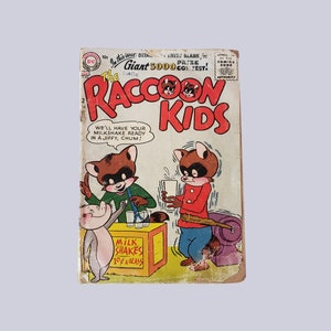 Vintage 1956 DC Comics The Raccoon Kids Comic Book RARE