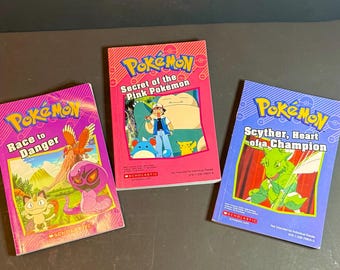 3 Pokémon Paperback Books