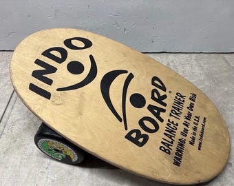 Original Indo Board Balance Trainer Set Fitness Board & Roller Genuine Exercise