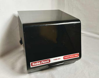Vintage Radio Shack TRS-80 Diskette File Box Floppy Disk Holder Computer