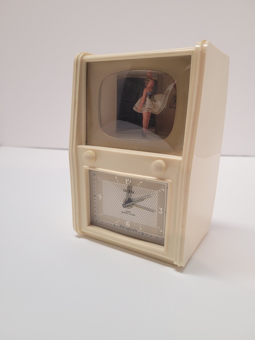 Ballerina Music Box Alarm Clock selfix Germany Jewel Musical Alarm 1940