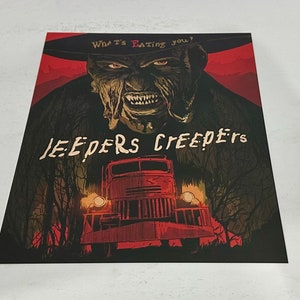 Jeepers Creepers Horror Movie Poster 8 by 10 Inches Scary Wall Art