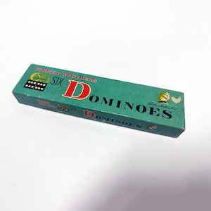 1960s Dominoes Parker Brother Double 6 Dominoes Vintage Complete Instructions RARE