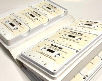 Vintage King James The Holy Bible Cassette Tapes
