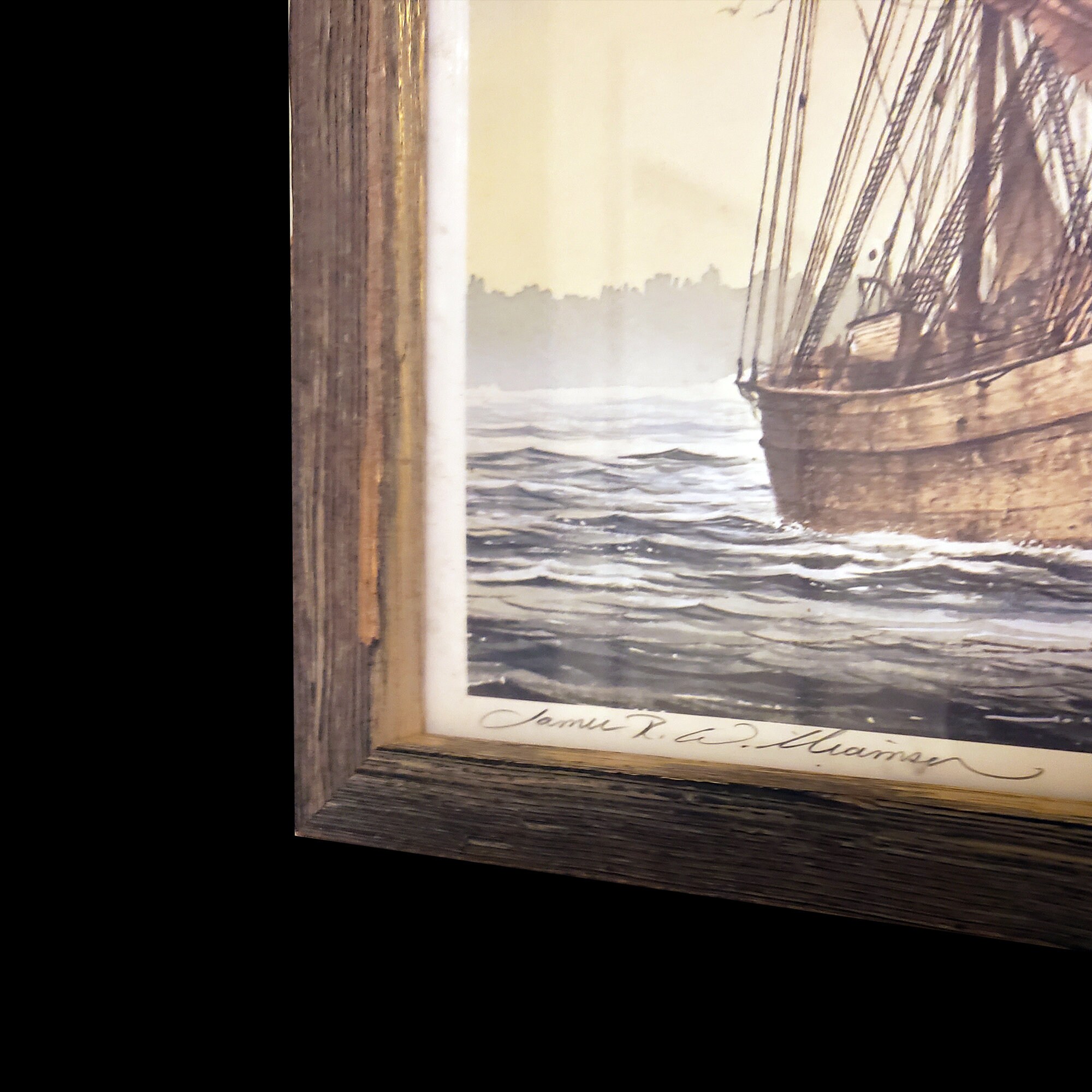 Vintage Ship Wall Art 1988 Etsy UK