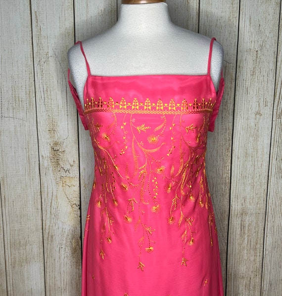 Escada Vintage Dress // Formal Maxi Prom 90s // P… - image 4