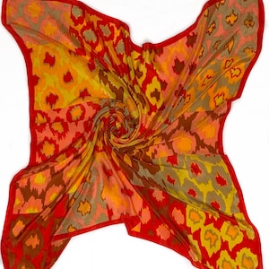Honey Spotted Silk Scarf