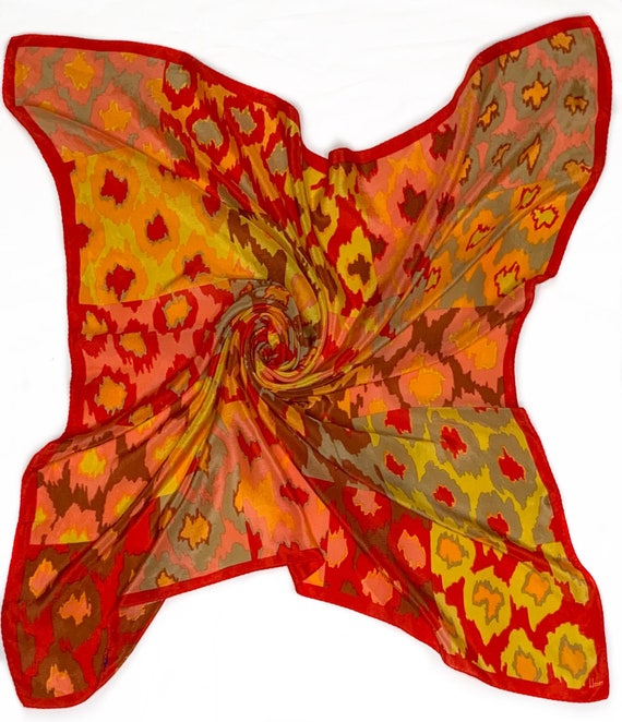 Honey Spotted Silk Scarf - image 1