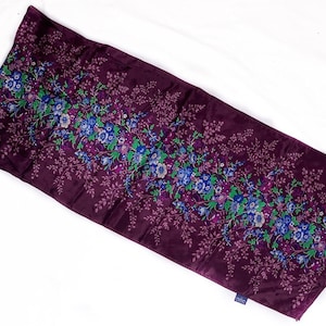Honey Purple Floral Scarf