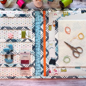 XL Simple Stitching Organizer PDF Pattern: Zip & Or Bobbin Pockets, Make and sell!